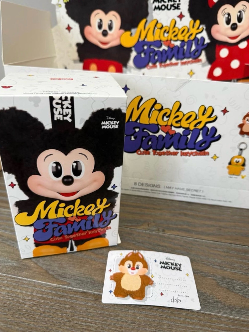 Disney Mickey Family Plush Keychain Boxed-Dale